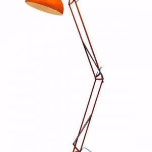 ORANGE EXTRA LARGE FLOOR LAMP