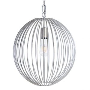 STEEL LARGE WIRE SPHERE CEILING PENDANT
