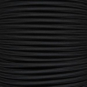 Black 3 Core 0.75mm Round Braided Flex Per 1 Metre