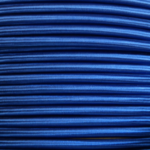 Blue 3 Core 0.75mm Round Braided Flex Per 1 Metre