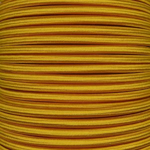 Gold 3 Core 0.75mm Round Braided Flex Per 1 Metre