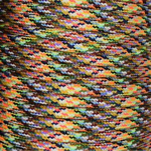 Multi Colour 3 Core 0.75mm Round Braided Flex Per 1 Metre