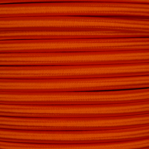 Orange 3 Core 0.75mm Round Braided Flex Per 1 Meter