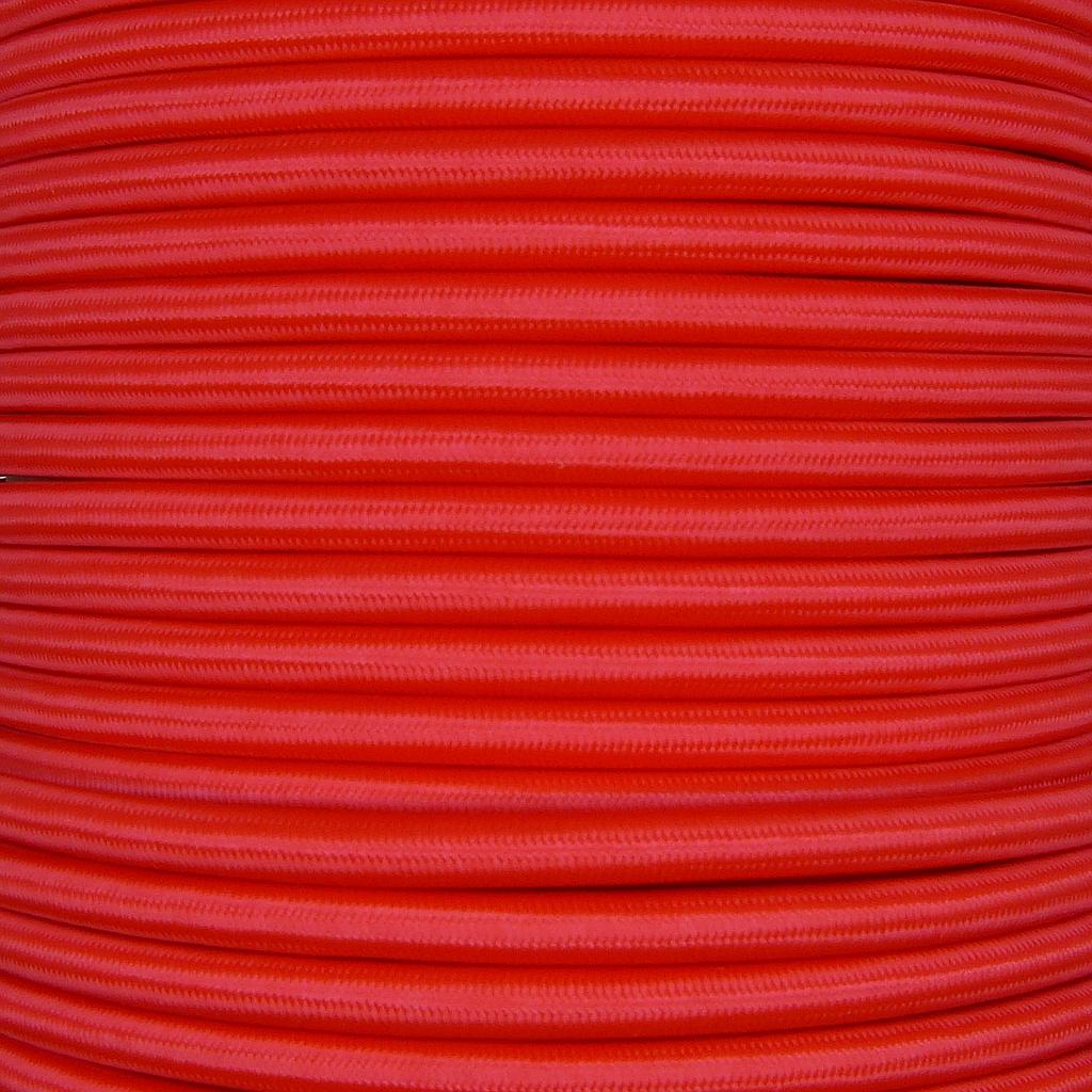 Red 3 Core 0.75mm Round Braided Flex Per 1 Meter