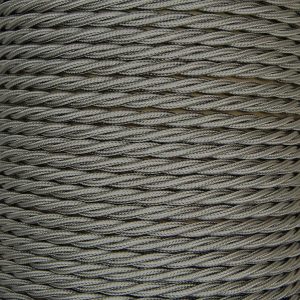 Grey 3 Core 0.5mm Twisted Braided Flex Per 1 Metre
