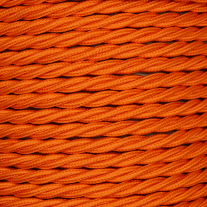 Orange 3 Core 0.5mm Twisted Braided Flex