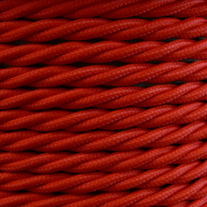 Red 3 Core 0.5mm Twisted Braided Flex Per 1 Meter