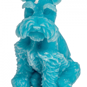 Miniature Blue Schnauzer Candle